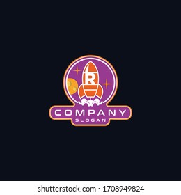 Plantilla vectorial de diseño del logotipo de la letra R