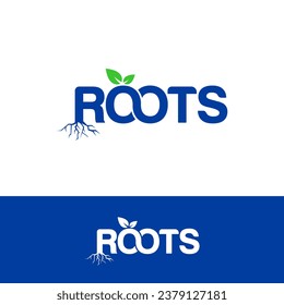 Letter R with root logo design inspiration