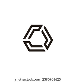 Letter r rounded, technology geometric symbol simple logo vector