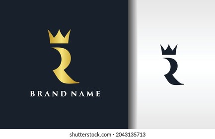 letter R royal crown logo