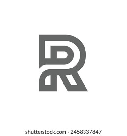 Letter R, RP Monogram Logo and icon Design , sutable for business.