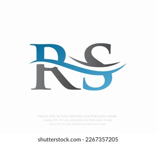Letter R S Linked Logo