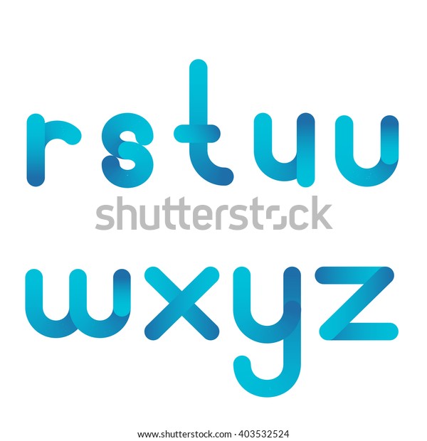 Letter R S T U V Stock Vector Royalty Free