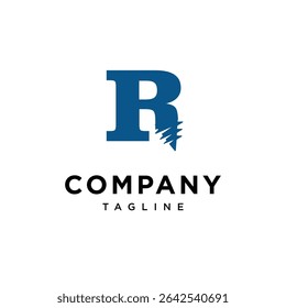 Letter R Screw logo Icon Vector