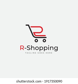 Letter R Shopping Logo vector