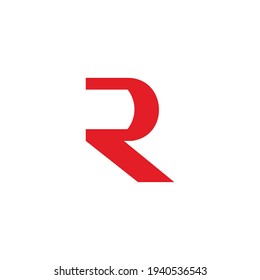 Buchstaben oder einfaches geometrisches Logo, Vektorgrafik