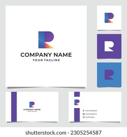 Letra R Diseño de logotipo sencillo 2