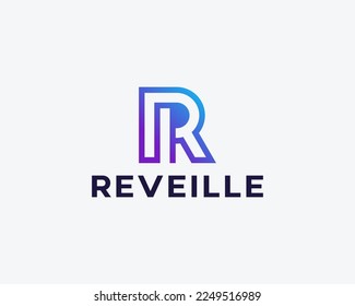 Letter R Simple Monogram Logo