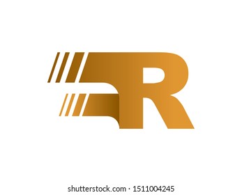 Letter R Speed logo or symbol template design