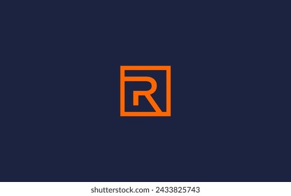 letter r with square logo icon design vector design template inspiration