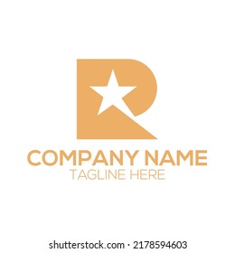 Letter R star Logo design For Brand