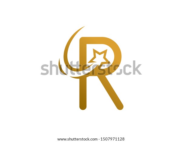 Letter R Star Logo