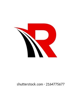 Letter R Street Logo can be use for icon, sign, logo and etc