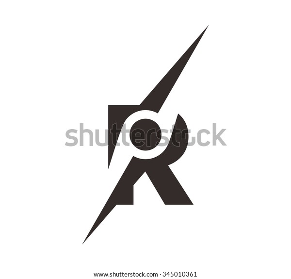 羅針盤の記号を持つ文字r ロゴのベクター画像 のベクター画像素材 ロイヤリティフリー