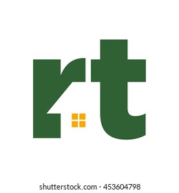 letter R and T logo vector.