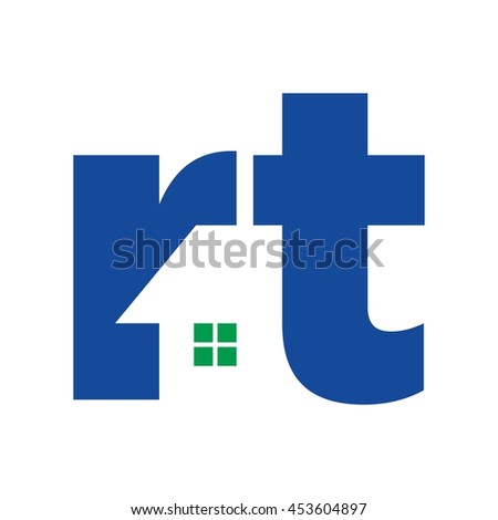 letter R and T logo vector.