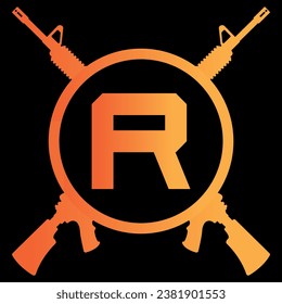 diseño de la letra o el logotipo táctico