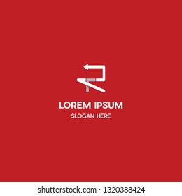 Letter R Technology Abstract Vector Logo