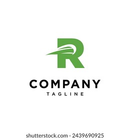 Letter R Tennis Ball Logo icon vector template eps