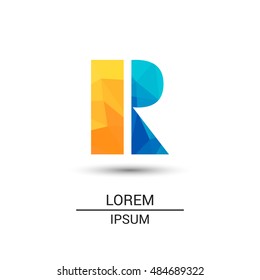 Letter R that can be used as initial logo