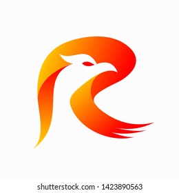 letter R that forms the eagle