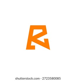 Letra R Torre Logotipo simple 