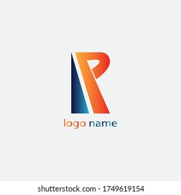letter R unique creative logo vector design