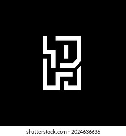 The letter R is uniquely modern. consists of black and white. Templates for emblems, logos, and monograms.