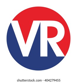 letter R and V logo vector.