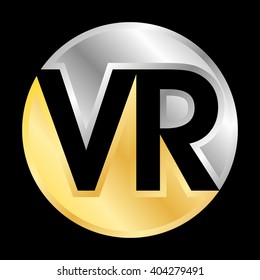 letter R and V logo vector.