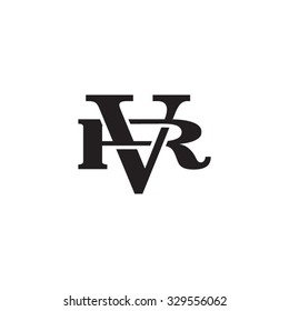 letter R and V monogram logo