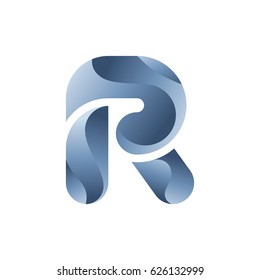 Letter R vector icon.