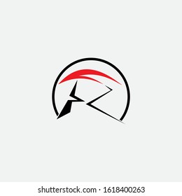  letter R vector illustration of icon
