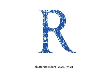 letter r vector image design