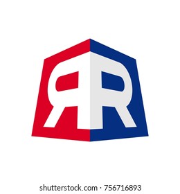 letter R and R vector logo.