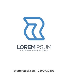 Letter R vector logo of Abstract luxury symbol logo design illustration. Elegant alphabet letters font and number. R Classic Lettering Minimal Designs. Typography modern serif fonts and numbers.