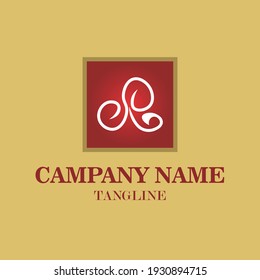 Letter R vector logo with a combination of red and gold colors suitable for all types of businesses.