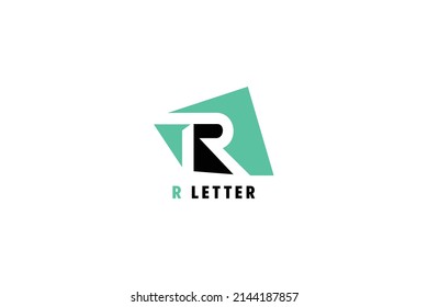 Letter R vector logo design. R letter logo design vector illustration template.