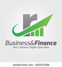 Letter R vector logo template, Colorful Letter R logo, Financial Company Logo, Financial Institute Advisors Logo Design Template Vector Icon