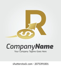 Letter R vector logo template, Colorful Letter R logo, Financial Company Logo, Financial Institute Advisors Logo Design Template Vector Icon