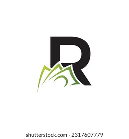 Letter R vector logo template, Colorful Letter R logo, Financial Company Logo, Financial Institute Advisors Logo Design Template Vector Icon