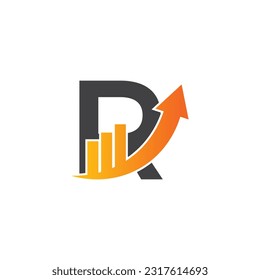 Letter R vector logo template, Colorful Letter R logo, Financial Company Logo, Financial Institute Advisors Logo Design Template Vector Icon