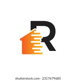 Letter R vector logo template, Colorful Letter R logo, Real Estate, Building and Construction Logo Design Template Vector Icon
