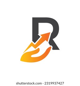 Letter R vector logo template, Colorful Letter R logo, Financial Company Logo, Financial Institute Advisors Logo Design Template Vector Icon