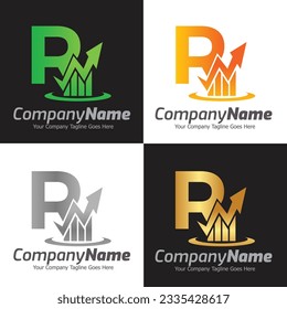 Letter R vector logo template, Colorful Letter R logo, Financial Company Logo, Financial Institute Advisors Logo Design Template Vector Icon