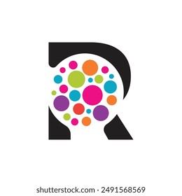 
Letter R vector logo template, Colorful Letter R logo, Financial Company Logo, Financial Institute Advisors Logo Design Template Vector Icon
