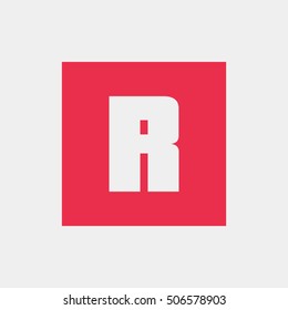 Letter R vector, logo. Useful as branding symbol, corporate identity, alphabet element, app icon, clip art and illustration.