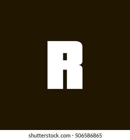 Letter R vector, logo. Useful as branding symbol, corporate identity, alphabet element, app icon, clip art and illustration.
