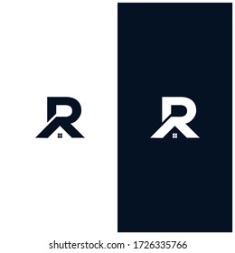 Letter R vector logo.Real estate logo template.