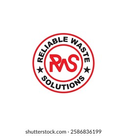 Letter R W and S creative Emblem logo design